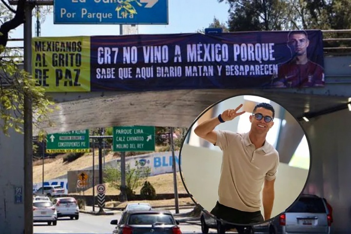 bob半岛体育官方入口-世界杯球场外标语：C罗没来墨西哥，他知道这里有人被杀和失踪